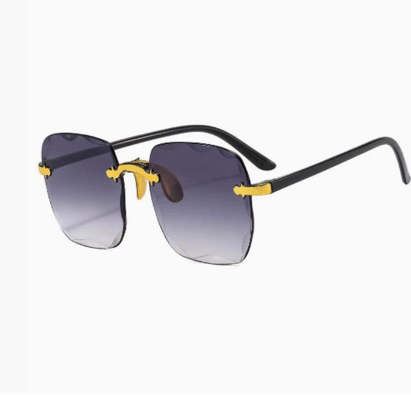 Square Sunglasses Woman Fashion Rimless Gradient Sun Glasses Brand Designer Sun Glasses for Women