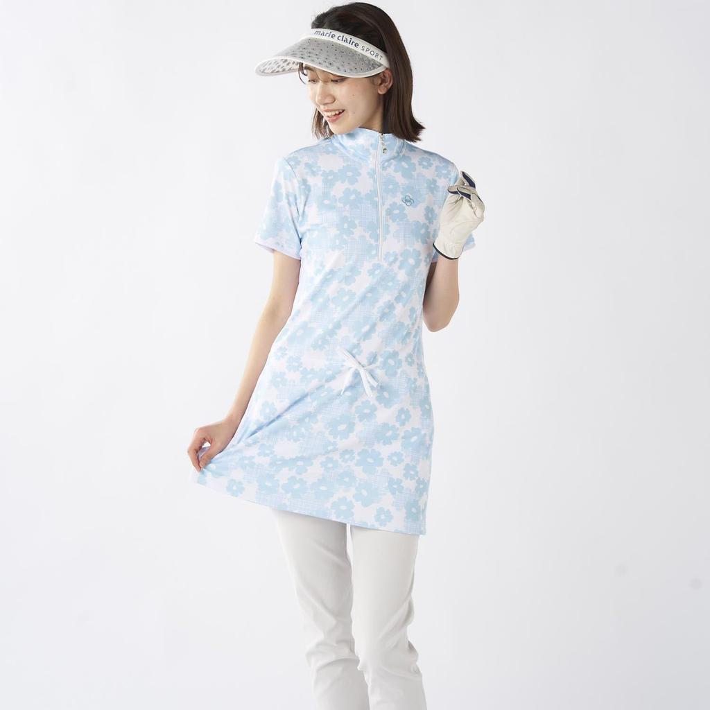 Marie Claire Women's Floral Print Tunic 715420W BL M