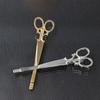 1x Fashion Women Chic Golden Silvery Scissors Shape Hair Clip Hair Pin Headwear