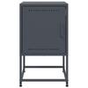 Vidaxl Szafki Nocne, 2 Szt., Antracytowe, 36X39X60,5 Cm, Stal