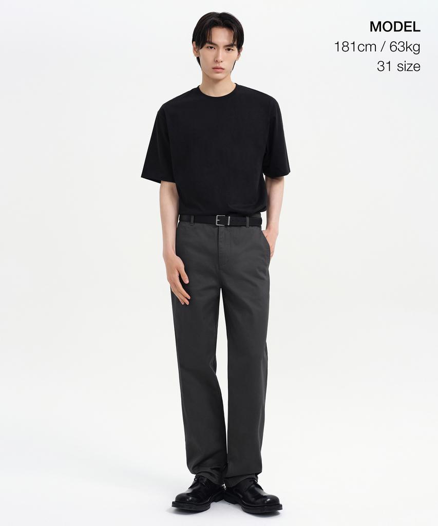 Musinsa Standard Straight Chino Pants [Dark Gray]