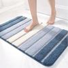 Thickened Stripe Bath Mat Absorbent Floor Mat Bathroom Accessories Entrance Mat  Bath Room