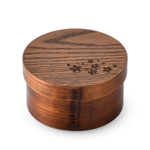 

J-kitchens Sakura Wooden Rice Container (15cm x 8cm) for 1 person, approximately 1 cup (1 go)