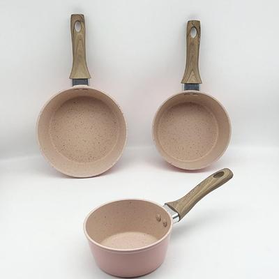 Sartén antiadherente de fondo plano, mini sartén para huevos fritos, olla de piedra para arroz y trigo, cocina de inducción, estufa de gas, olla universal para comida de bebé