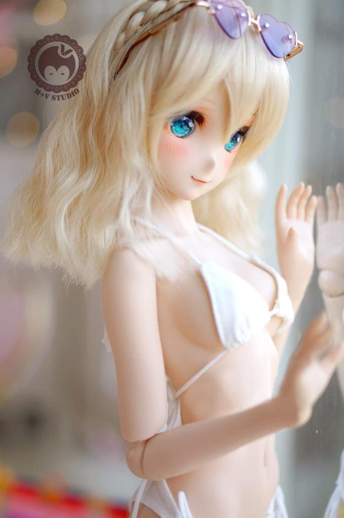YR EARTH S379 Doll Outfit Triangle Bikini Underwear 1/3 Size BJD DD (White)