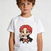Cute Chibi Character Print Cotton TShirt Men Women Kids Family Clothes 2026 Summer ShortSleeve Casual Tee Tops