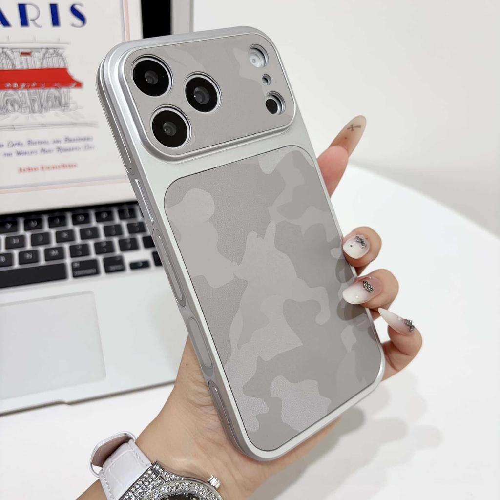 Anti-Slip Full Coverage Leather Texture Phone Case for iPhone 17 Pro Max, Compatible with 16 Pro Max
