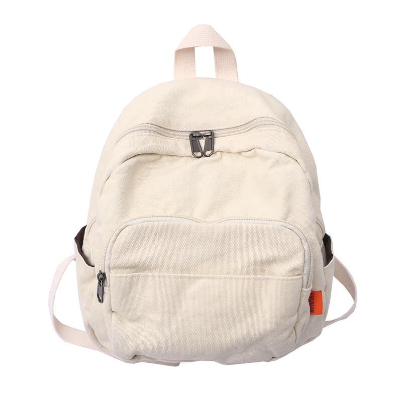 Miflame Vintage Washed Canvas Student Backpack Standard