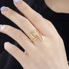 My Shape African Map Ring for Women Men Silver Gold Color Stainless Steel South Africa Adjustable Finger Rings Fashion Jewelry