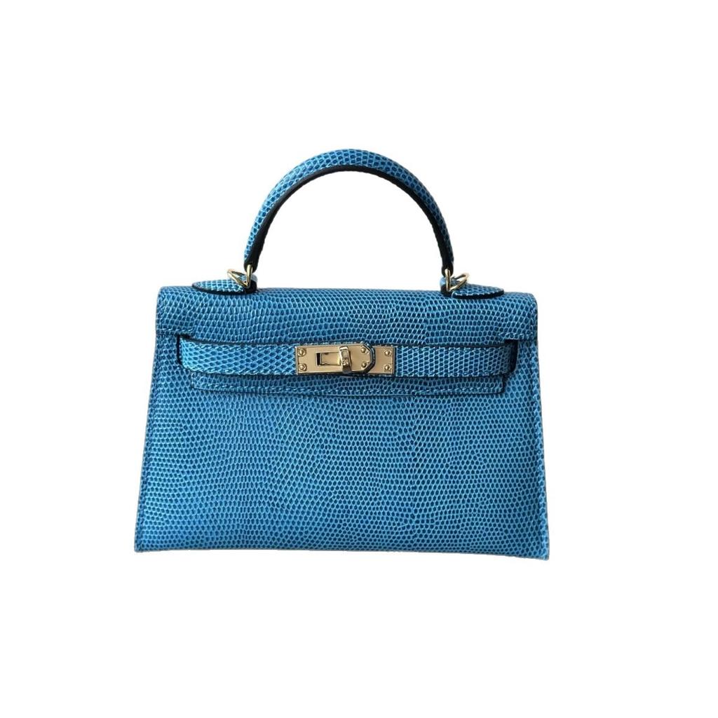 Kazilan 19cm Kelli mini lizard pattern handbag commuter fashion casual simple one-shoulder crossbody bag women's bag