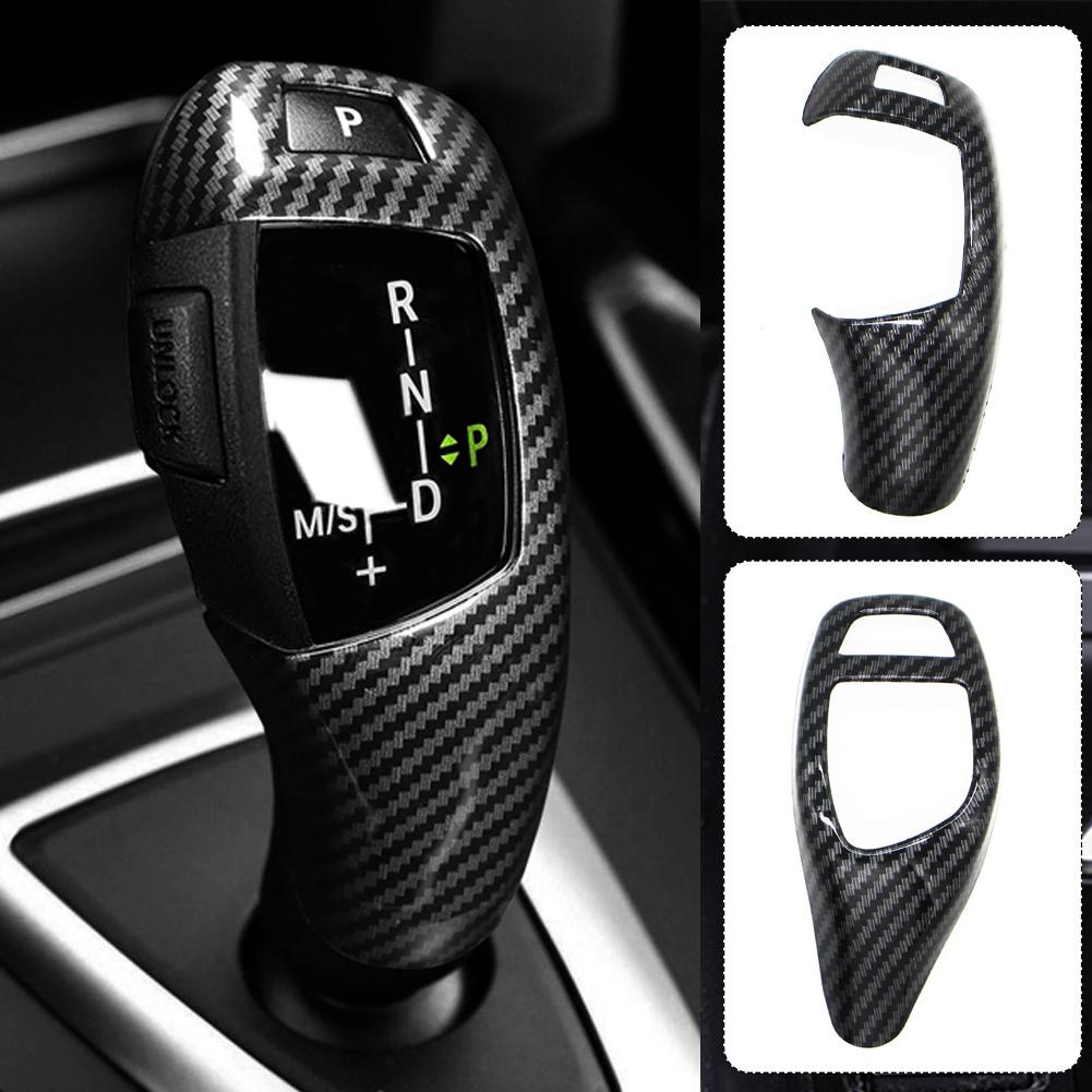 Carbonvezel Textuur voor BMW F30 F10 F15 F07 F20 F21 F22 F32 F34 F35 5GT Auto Versnellingspookpaneel Frame Versnellingspookknop Cover Hoofd Trim