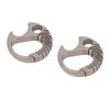 2pcs Portable Ti Alloy Keychain Bottle Opener Outdoor Keyring Buckle Key Holder for Camping Hiking