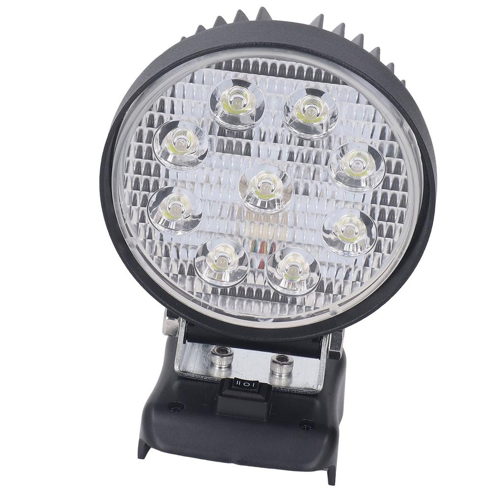 Cordless LED Work Light 18V Battery Powered 27W 2400LM Portable Handheld Job Site Flood Beam for Cam