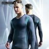 Men's Slim-fit Warm Mesh Base Layer Shirt - Round Neck, Breathable, Sweat-wicking, Thin Top for Autumn/Winter