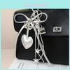 Pu Heart Shaped Mini Bag Pendant For Accessories And Keychains
