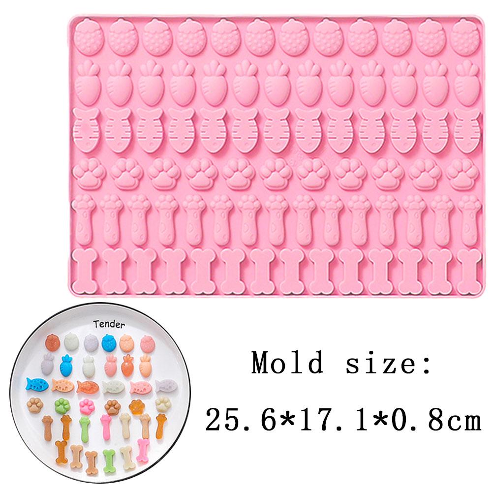 78 Erdbeere Katzenpfote Backform Silikonform Knochen Süßigkeiten Schokoladenform Haustier Hundefutter Silikonmatte Keks Keks Kuchen Dekor