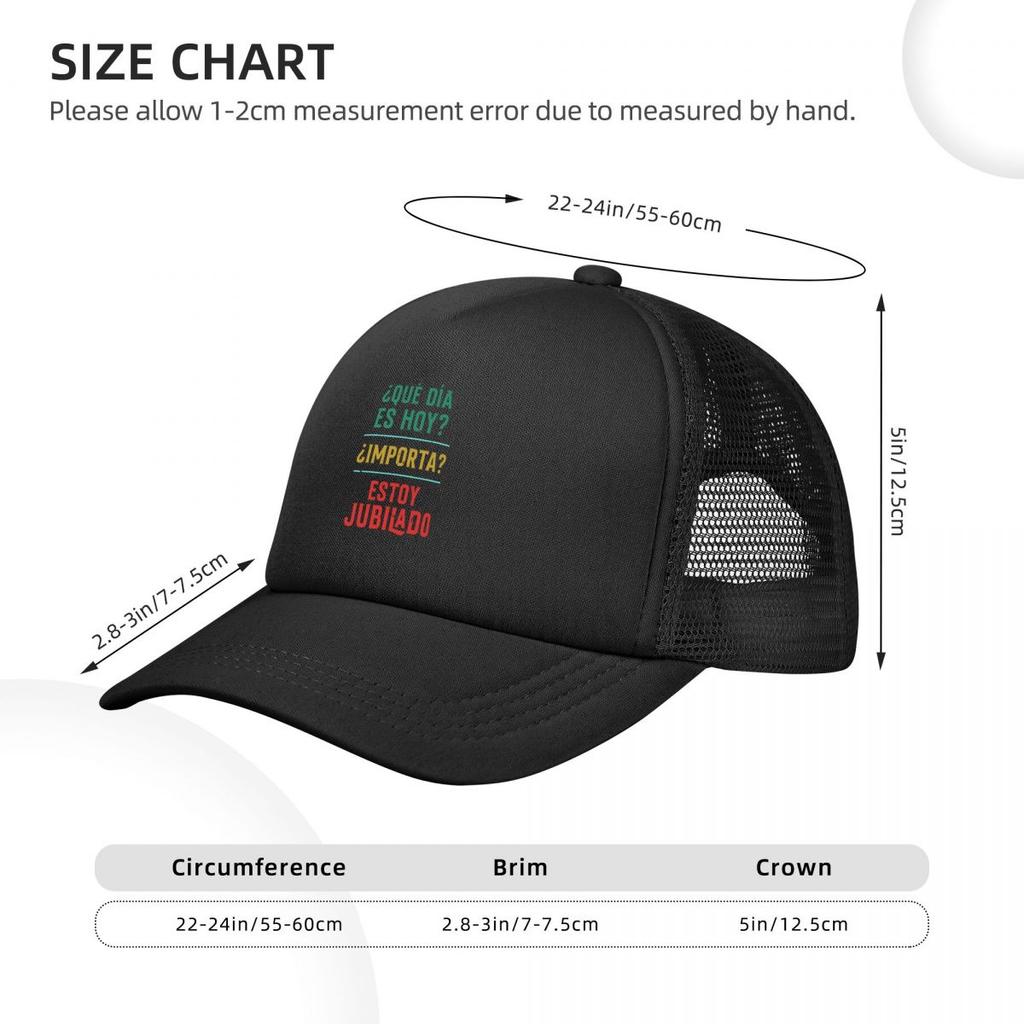 Baseball Caps I Retired Funny Spanish Text Retirement Mesh Hats Sport Quality Men Women Hats