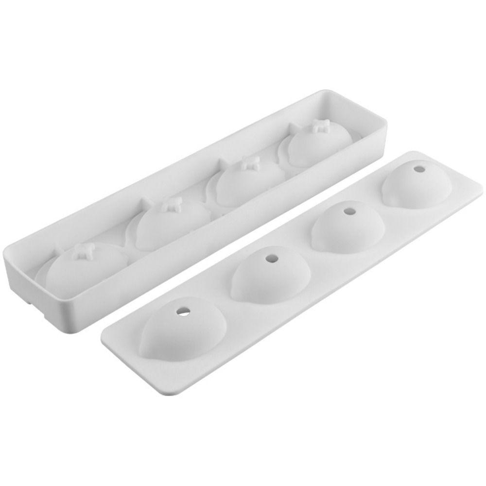 3D Design Lemon Mousse Cake Mold High Temperature Resistant French Dessert Mold  Baking Tools белый
