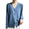 Women's Ice Silk Knitted Cardigan - Pink, Lightweight, Sun-Protective Summer Jacket