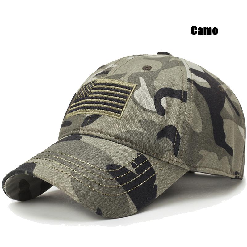 New Fashion Classic Unisex American Flag Embroidered Pattern Cotton Adjustable Baseball Cap