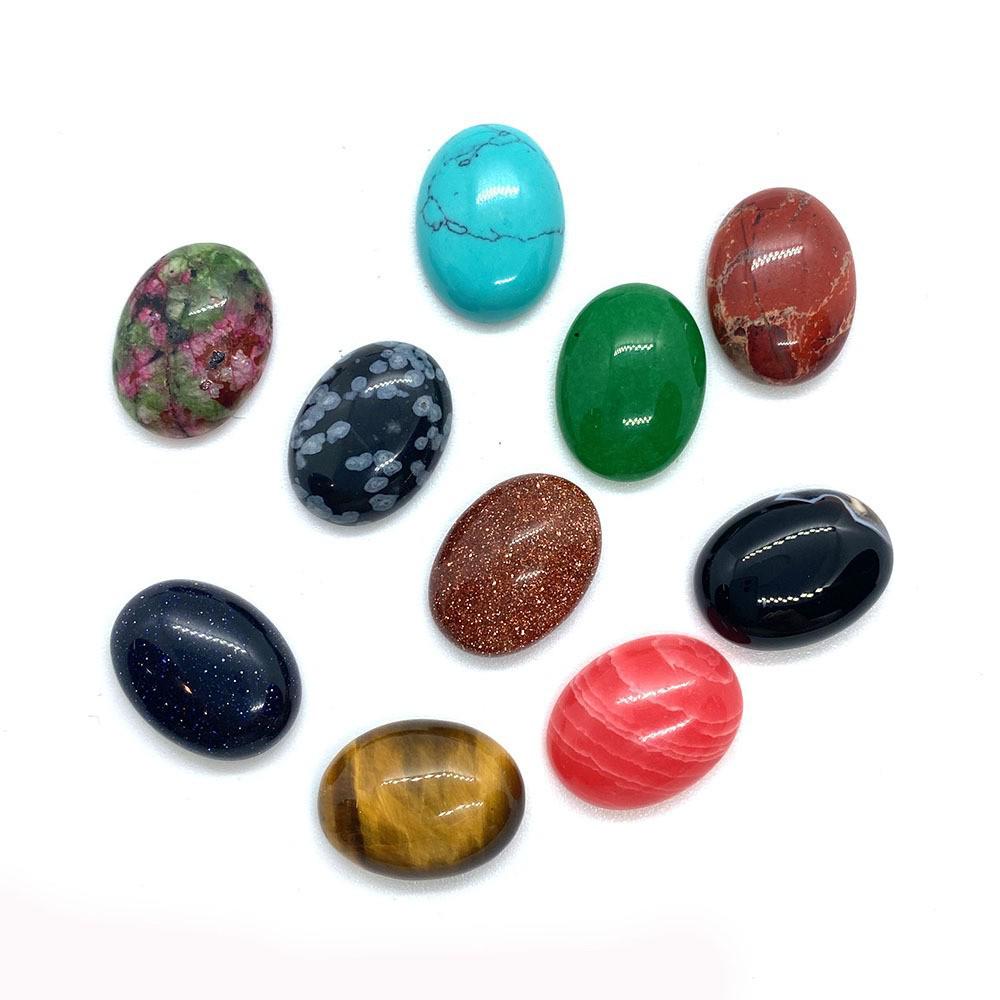 Red Green Ruby Zoisite Opal Cabochon, 18x25mm Flat, Smooth Loose Stone for DIY Jewelry & Accessories
