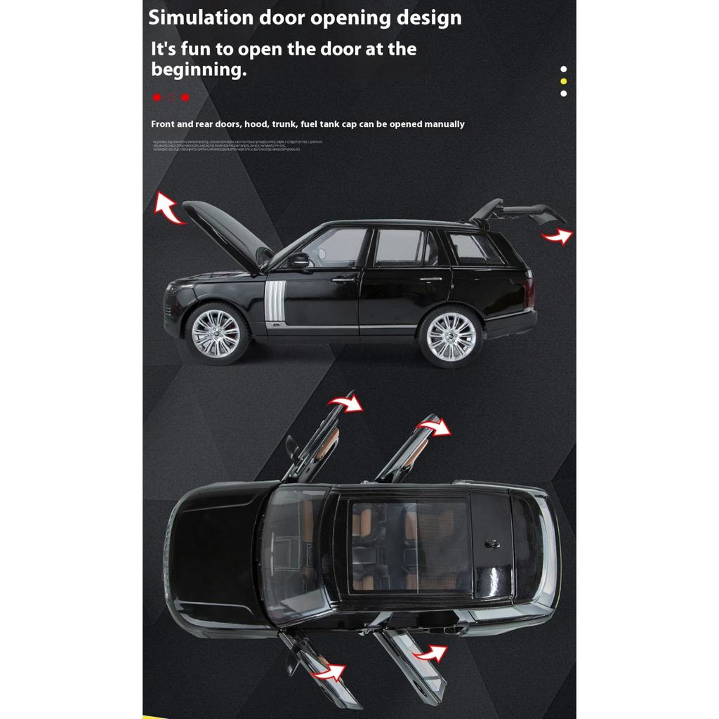 1/18 Land Rover Range Rover SUV Off-road Car Alloy Car Model Children's Boys Toy Car Gift Metal Car Ornaments Decoration