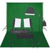 VidaXL Photo Studio Kit with Lighting and Backdrop Photography Light Background System Kit 3094682