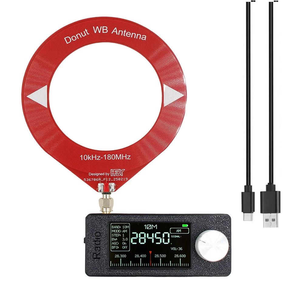 SI4732 0.5-108mhz Portable Radio LSB USB AM FM FM/AM Radio 1.9inch IPS Screen All Band Radio Receiver HF SW MW VHF Radio