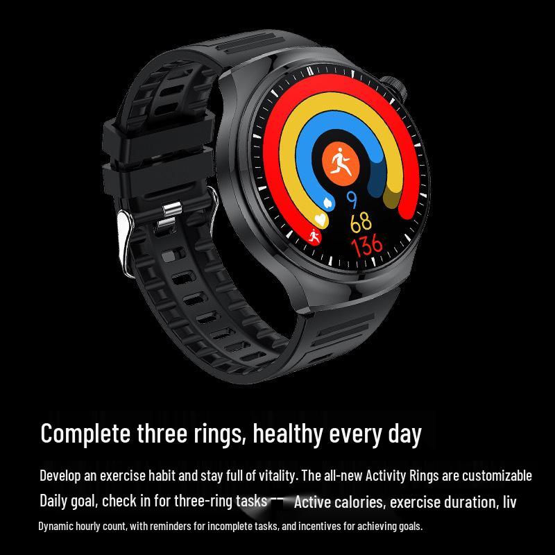 Grenzüberschreitender Bestseller GT4 Smartwatch: Sport, NFC-Anrufe, Gesundheitsmonitor.