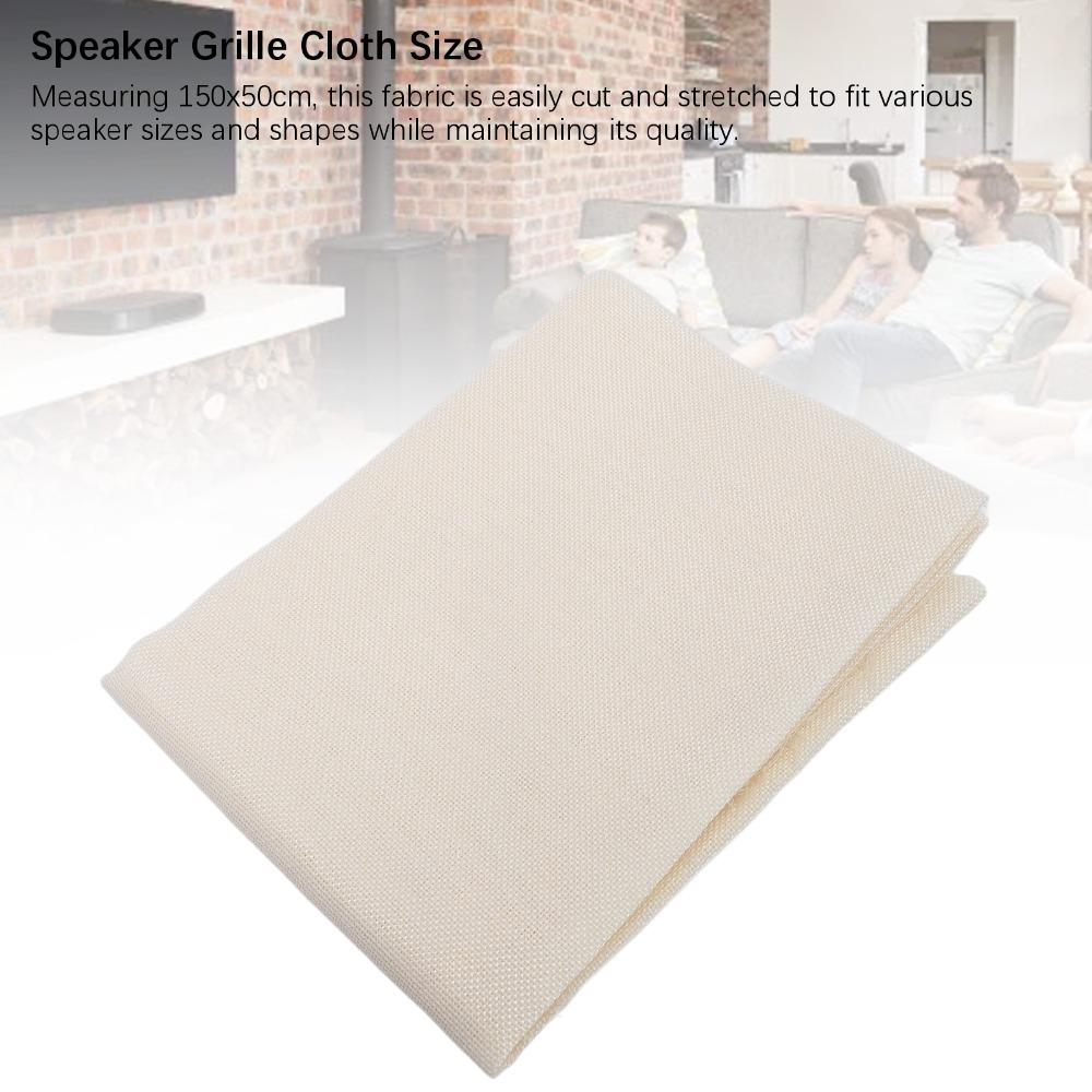 150x50cm Single Layer Speaker Grill Cloth Retro Style Speaker Mesh Grill Fabric  Speaker Grills белый