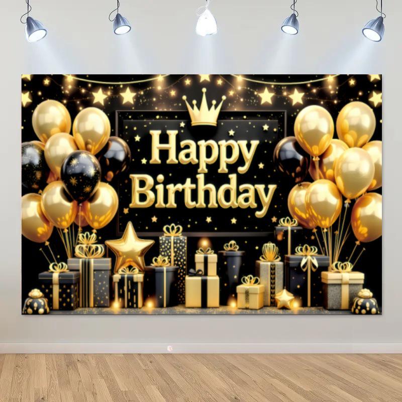 New Birthday Series Banner Background Cloth for Party Decorations