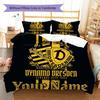 Benutzerdefinierter Name Dynamo Dresden Legende Bettwäsche, Steppbett-Set Bettbezug Kissenbezug Zuhause Geburtstagsgeschenk (1 Bettbezug + 2 Kissenbezüge, ohne Füllung)