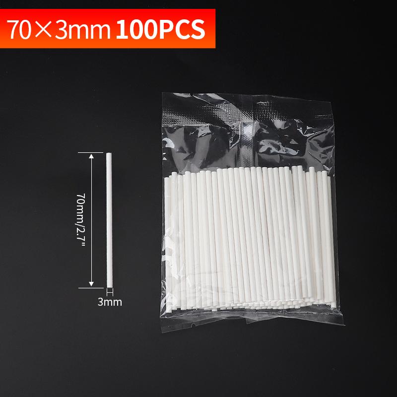 

100Pcs Eco-friendly Solid Paper Lollipop Stick Cake Pop Sucker Sticks For Chocolate Sugar Candy Lollypop DIY Mold 7/10/15/20cm