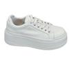 Leather Thick-soled Fashionable Trendy Cool Little White Shoes Women's New Autumn Muffin Round Head Casual Fashion Board Shoes