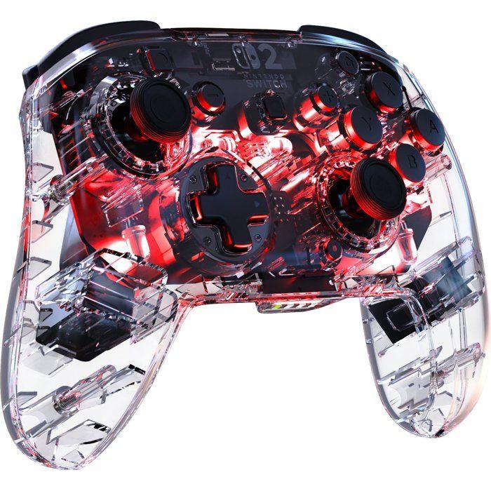 Manette gaming - TURTLE BEACH - Nintendo Switch 2 - Afterglow - Sans fil - Transparente avec éclairage RGB