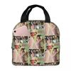 Cute Audrey Hepburn Insulated Lunch Bag for Women Office Cooler Thermal Food Box Tote Portable Lunch Boxes Container