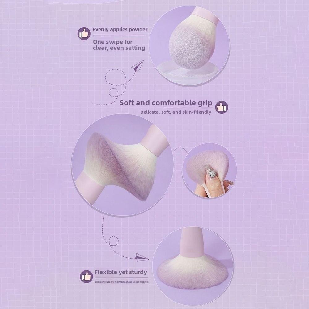 10Pcs Fashion Super Soft Makeup Brush Set Synthetic Hair Easy To Clean Eye Shadow Brush Concealer Brush Foundation Blending Tool