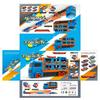 Car Transporter Truck Toys Container Truck With 6pcs Alloy Pull-back Cars Model Toys For Boys Birthday Gifts