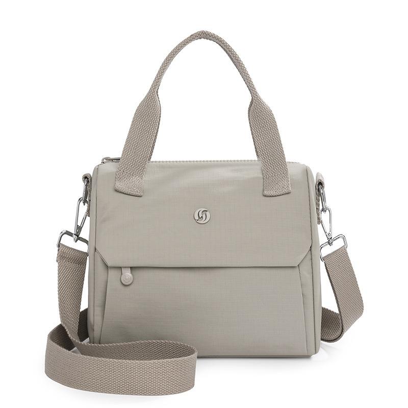 

Стильная вместительная сумка-мессенджер, модная уличная водонепроницаемая нейлоновая сумочка, женская легкая и простая сумка через плечо серый