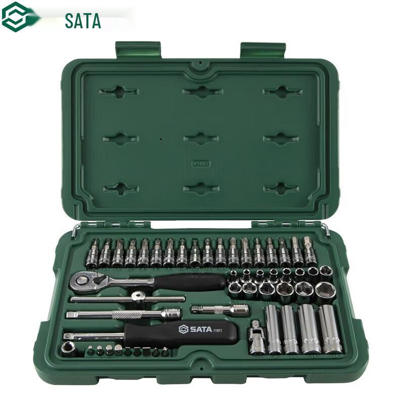 SATA 09002 6.3mm Drive 52-Piece Socket Set