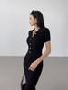 Royal Style Knitted Fishtail Dress: Women's Slim Polo, Short-Sleeve, Autumn/Summer