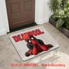 2D Flat, 1pc MARVEL Deadpool Floor Mat Suitable for Bathrooms, Bedrooms & Terraces - Anti-Slip Ultra Soft Thick with Marvel, R