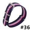 18MM 20MM 22MM Nylon Watch Band Sport Casual Straps Replacement With Stainless Steel Buckle For Men Women's Watch Accessories