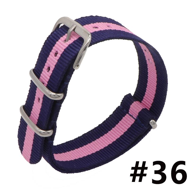 18MM 20MM 22MM Nylon Watch Band Sport Casual Straps Replacement With Stainless Steel Buckle For Men Women's Watch Accessories