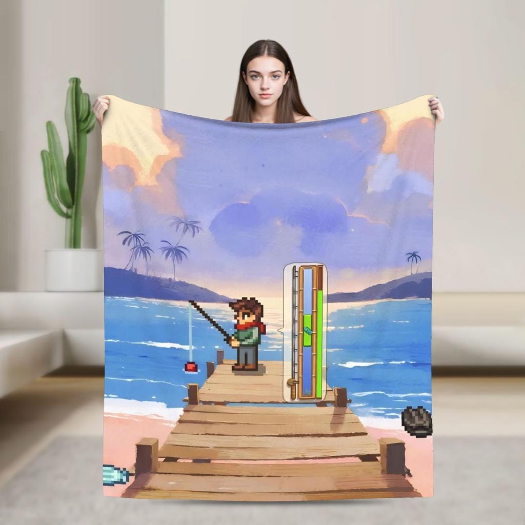 Stardew Valley Animals Chicken Blanket Quality Super Soft  Throw Blanket Winter Travel Office Living Room Comfortable Bedspread