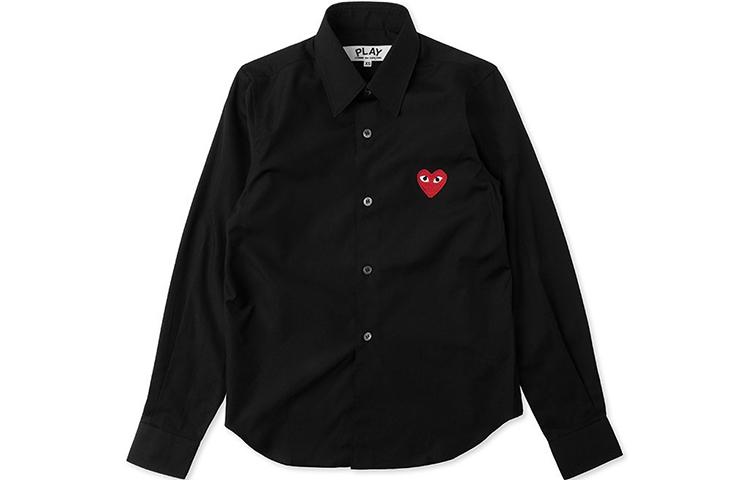 

CDG Play Shirt Fall Men s Black AZ-B002-051-1 S