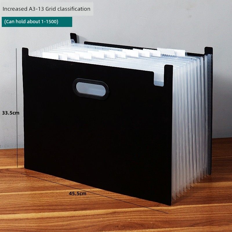 A3 File Holder Satchel Folder Vertical Student Art Works Favorites Poster 8K Manuscript Folder Large Capacity