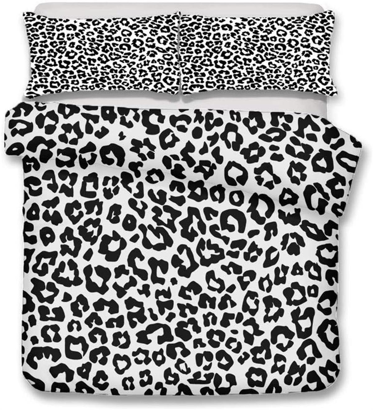 

Комплект пододеяльника с леопардовым принтом, 3 предмета, мягкий пододеяльник на молнии для подростков, детей, мальчиков, девочек, взрослых женщин 135*200cm