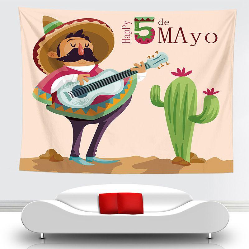 Tapestry Cacti 75x100 чёрный
