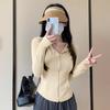 Pink ice silk sunscreen clothes women's summer slim-fit yoga clothes jacket tight top 2026 new suit cardigan